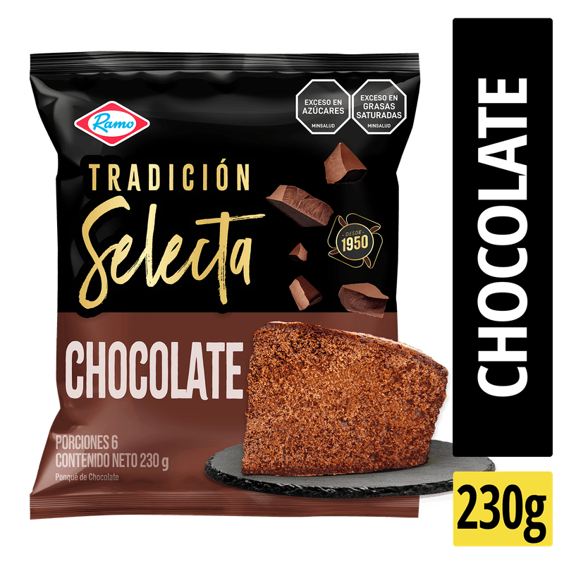 Ponque Ramo Tradicion Selecta Trozos Chocolate 230 GR