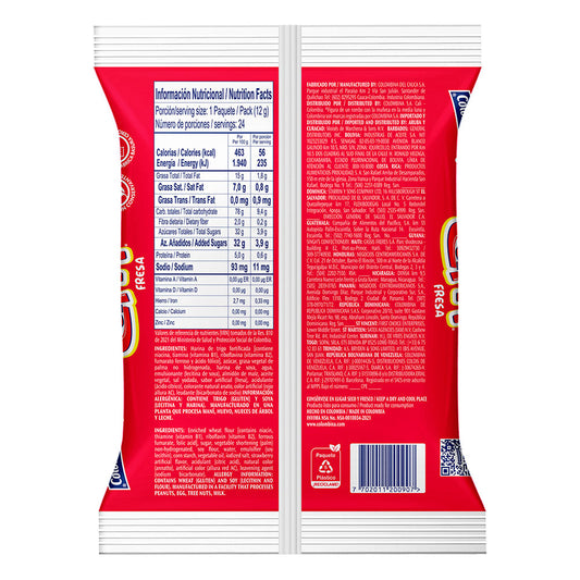 Galleta Capri Fresa x 24 Unidades