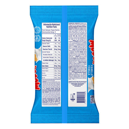 Galleta Wafer Muu Vainilla x 18 Unidades