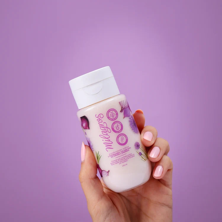 Milagros Mini Acondicionador Antifrizz y fortalecedor de cebolla