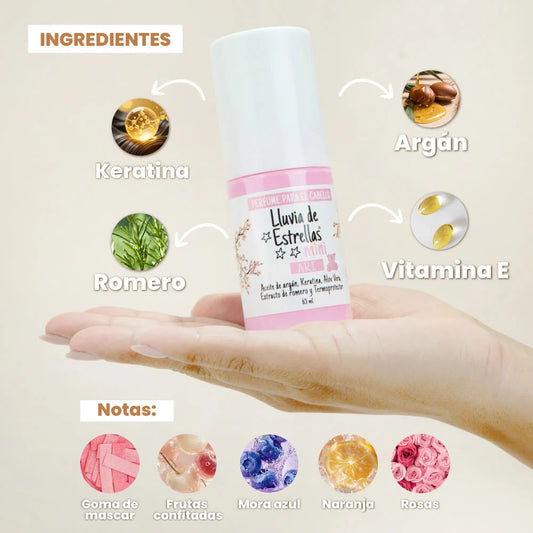 Lluvia de Estrellas Mini Perfume para el cabello