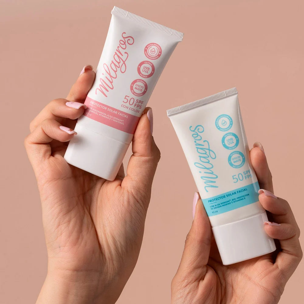 Bloqueador Protector Solar Facial Milagros