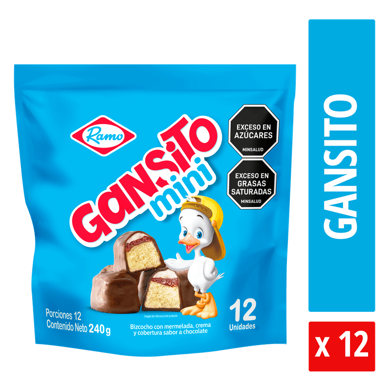 Gansito Mini 12 Unidades x 20 GR