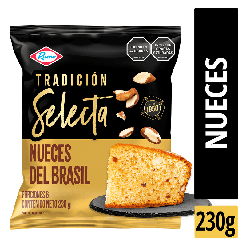 Ponque Ramo Tradicion Selecta Nuez 230 GR