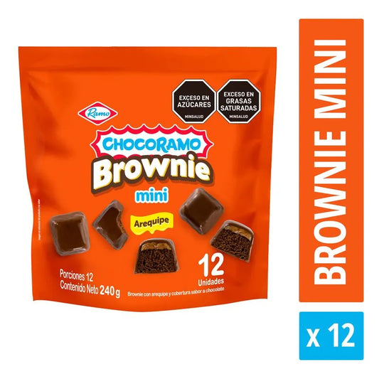 Chocoramo Brownie Mini Arequipe 12 Unidades