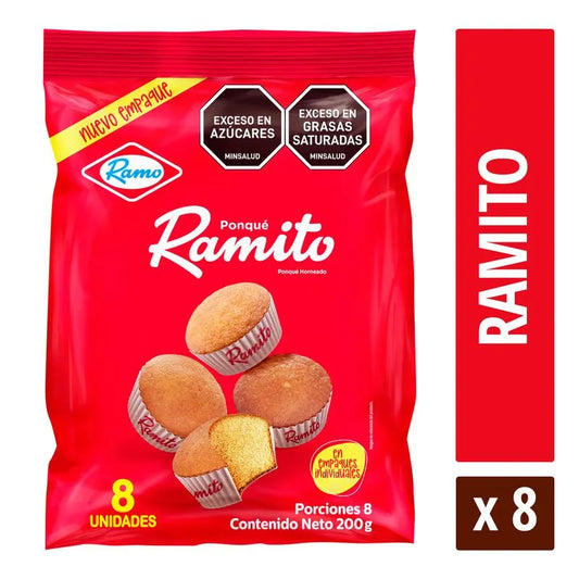 Ponque Ramito 8 Unidades 200 GR