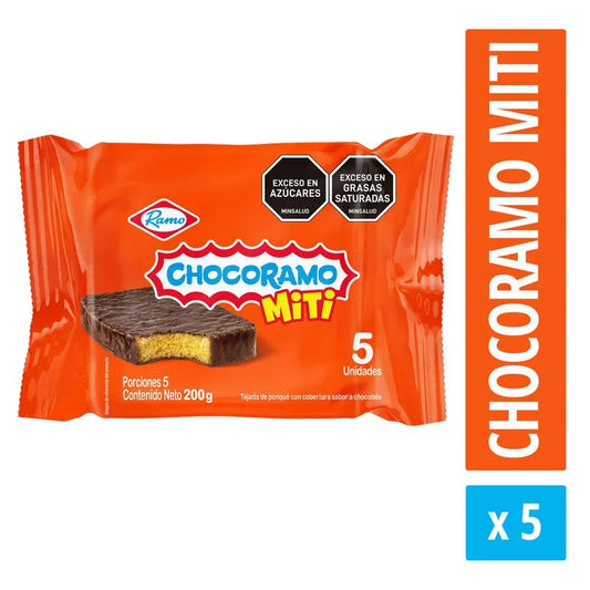 Chocoramo Miti x 5 Unidades x 40 GR