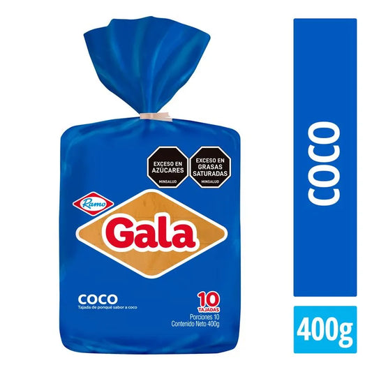Ponque Gala Bloque Coco 400 GR