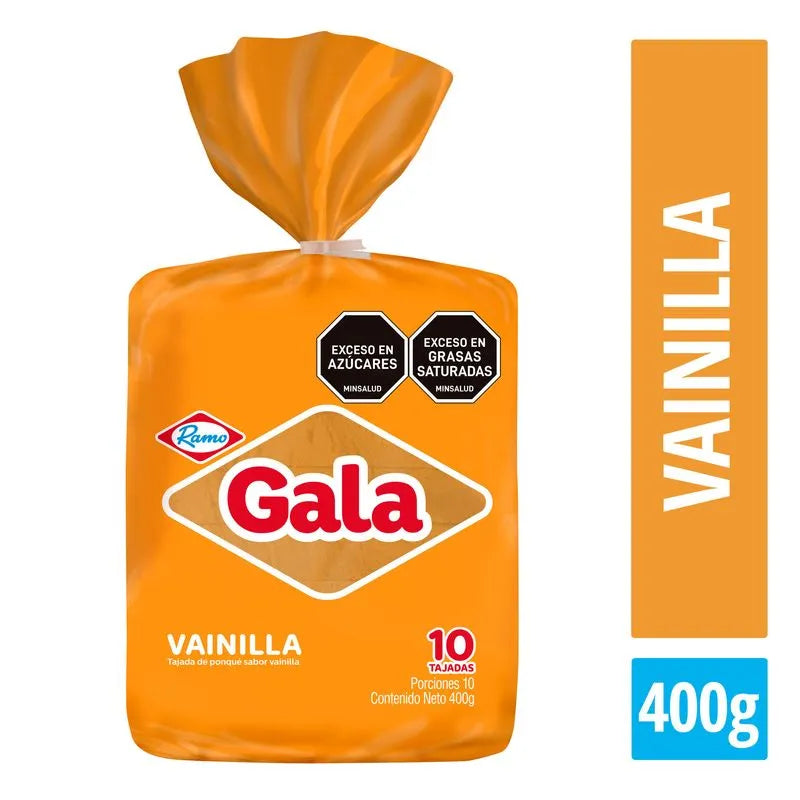 Ponque Gala Bloque Vainilla 60 GR