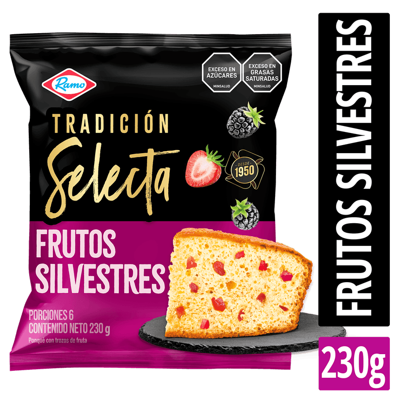 Ponque Ramo Tradicion Selecta Frutos Silvestres 230 GR