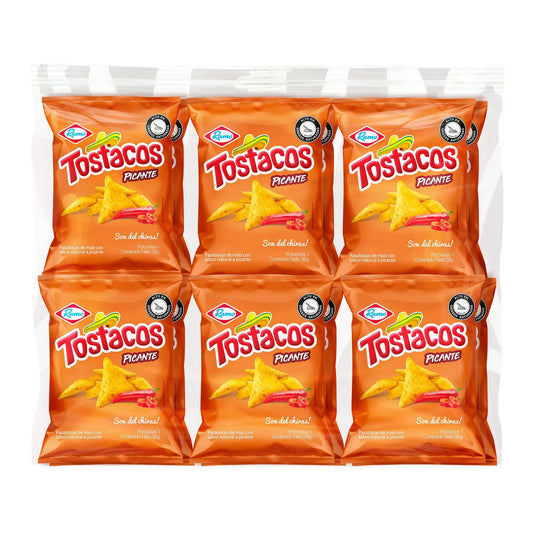 Tostacos Picante 12 Paquetes x 38 GR