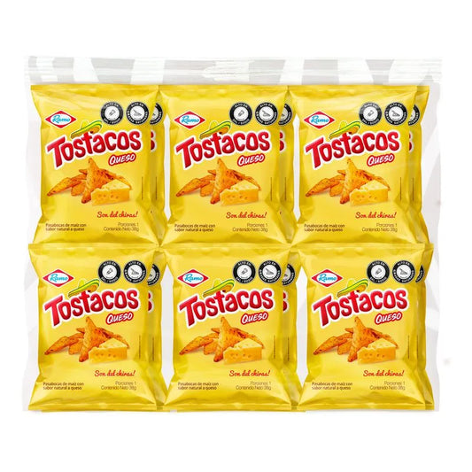 Tostacos Queso 12 Paquetes x 38 GR
