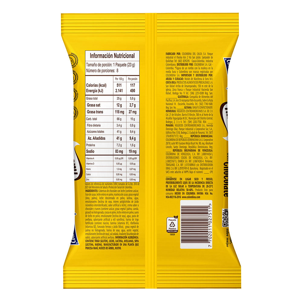 Galleta Wafer Nucita x 8 Unidades