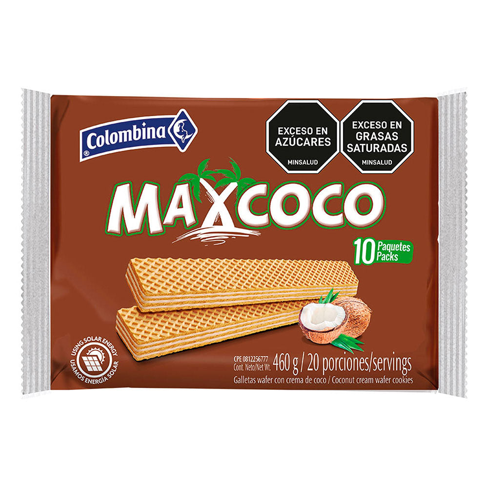 Galleta Wafer Max Coco x 10 Unidades