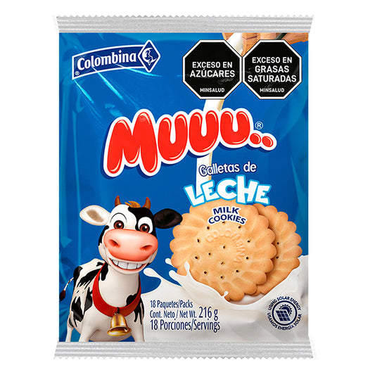 Galleta MUUU Leche Tradicional x 18 Unidades