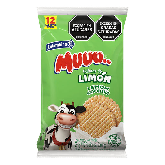 Galleta MUUU Limon x 12 Unidades
