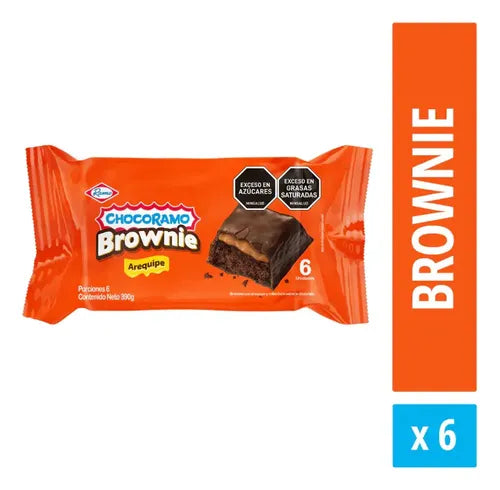 Chocoramo Brownie Arequipe Pack 6 Unidades