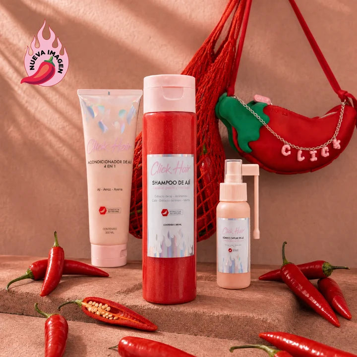 Click Hair Kit línea de ají anticaída