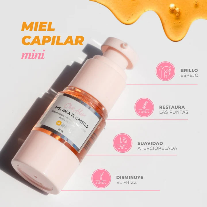 Click Hair Mini Miel capilar 20 Ml