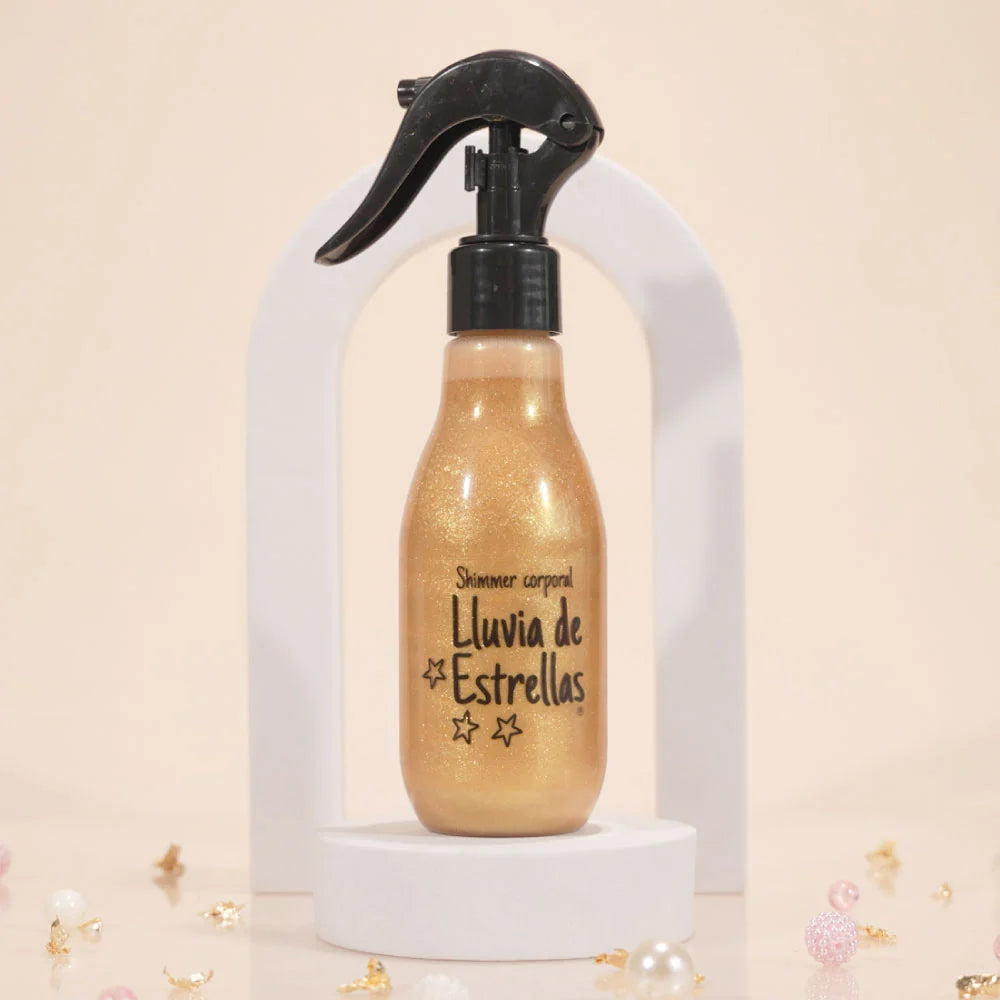 Lluvia de Estrellas Iluminador Corporal Shimmer Dorado