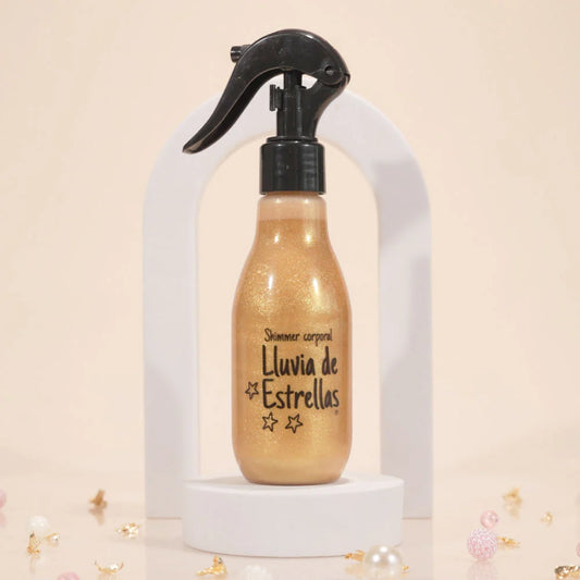 Lluvia de Estrellas Iluminador Corporal Shimmer Dorado