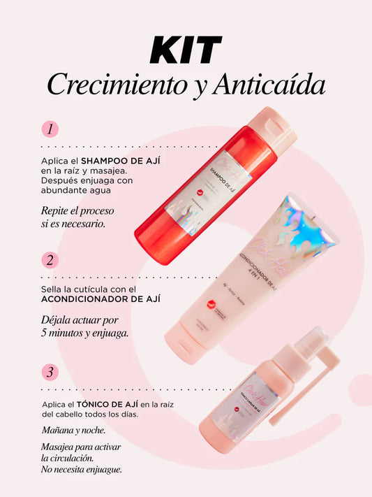 Click Hair Kit línea de ají anticaída