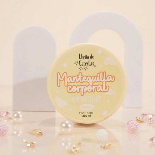 Lluvia de Estrella Mantequilla Corporal con destellos SANDIA