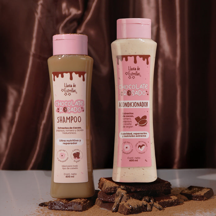 Lluvia de Estrellas Duo Chocolate Rosado