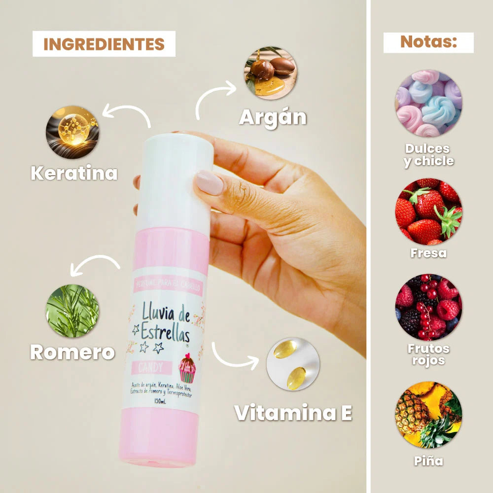 Lluvia de Estrellas Perfume para el cabello