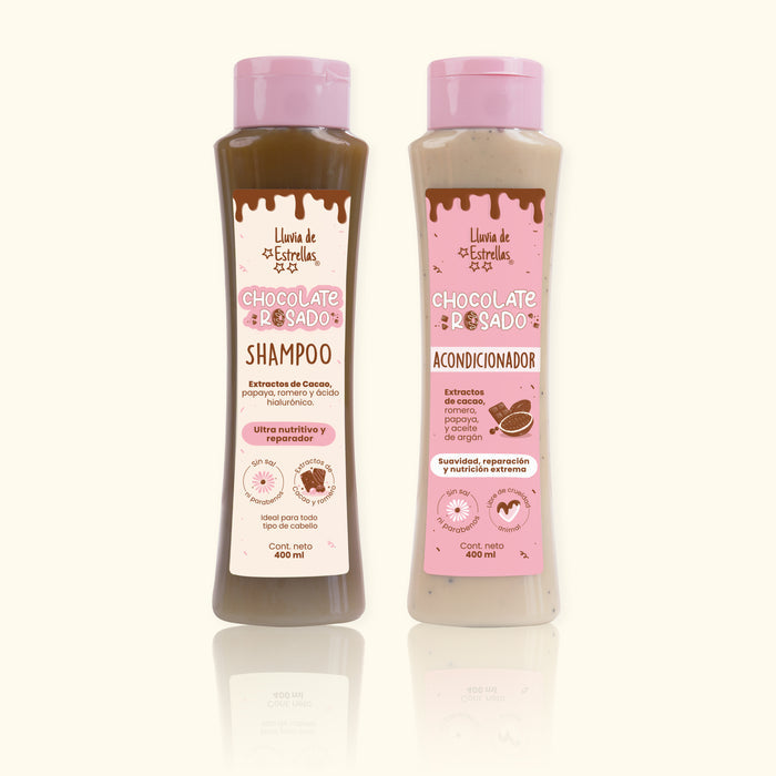 Lluvia de Estrellas Duo Chocolate Rosado