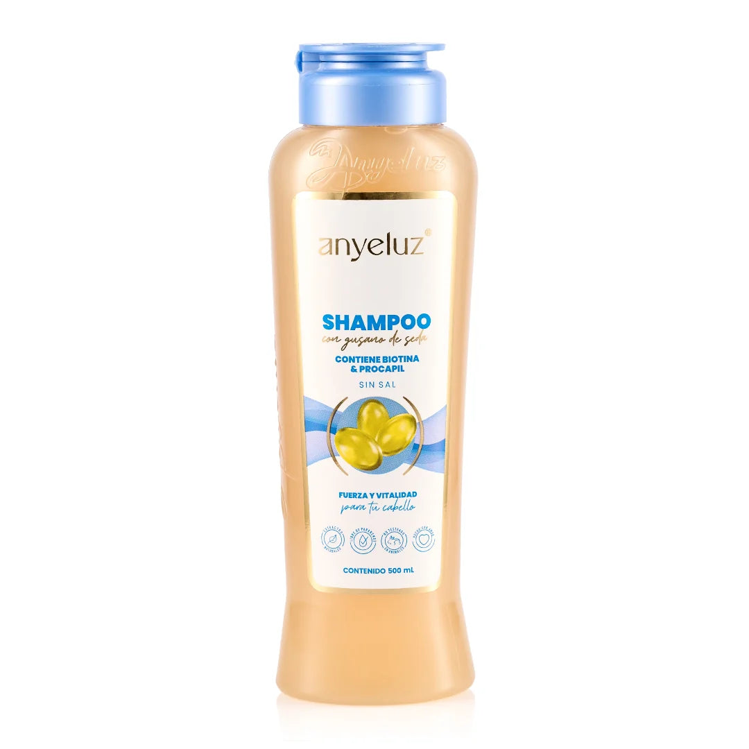 Anyeluz Shampoo de gusano de seda