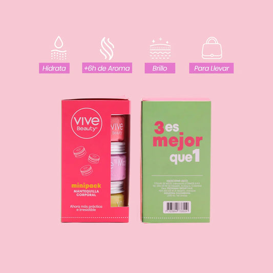 Vive Beauty Minipack x 3 Mantequilla Corporal