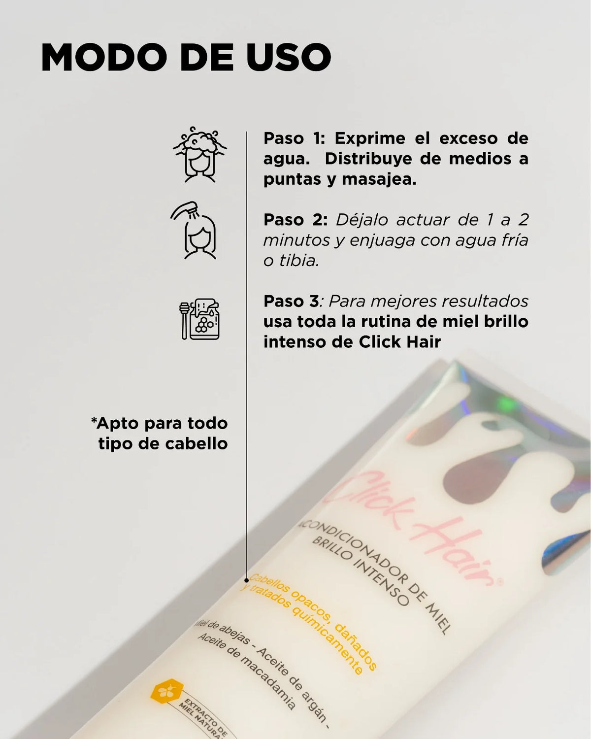Click Hair Acondicionador De Miel