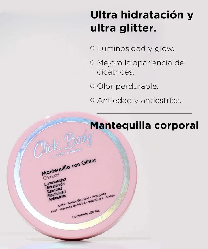 Click Hair Mantequilla con Glitter